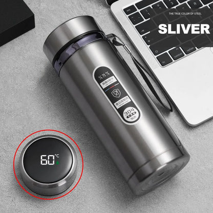 500Ml-1Liter Stainless Steel Thermos Bottle with LED Temperature Display Sus304 Tea Water Bottle Vacuum Flask Portable Cups
