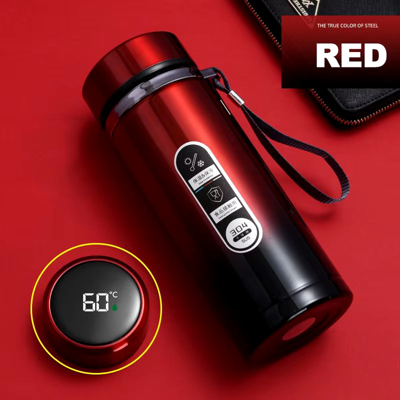 500Ml-1Liter Stainless Steel Thermos Bottle with LED Temperature Display Sus304 Tea Water Bottle Vacuum Flask Portable Cups