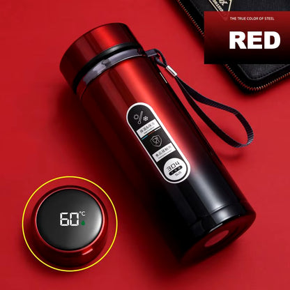 500Ml-1Liter Stainless Steel Thermos Bottle with LED Temperature Display Sus304 Tea Water Bottle Vacuum Flask Portable Cups