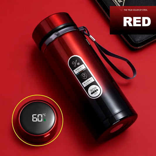 500Ml-1Liter Stainless Steel Thermos Bottle with LED Temperature Display Sus304 Tea Water Bottle Vacuum Flask Portable Cups